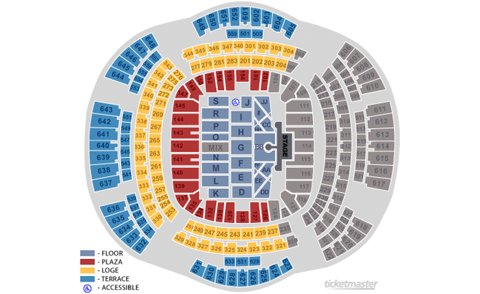 Mercedes Benz Dome Seating Chart