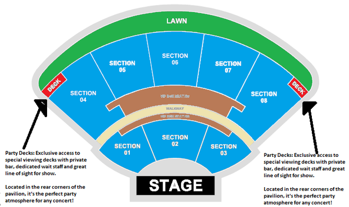 Coral Sky Ampitheater Seating Chart