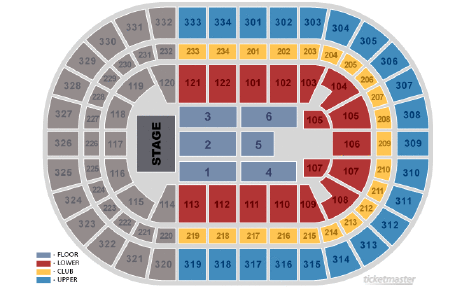 United Center Chicago Seating Chart Concert