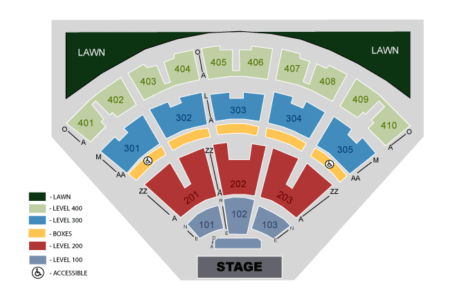 Tampa Midflorida Amphitheatre Seating Chart