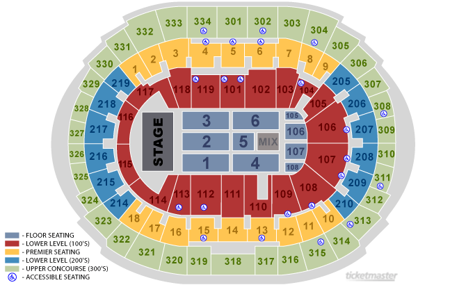 Staples Center, Los Angeles CA - Seating Chart View